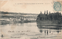 ( CPA 78 )  LE PECQ  /  Le Pont Du Chemin De Fer Et L'Ile  - - Le Pecq