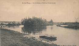 ( CPA 78 )  LE PECQ  /  Ile Corbières Et Pont Du Chemin De Fer - - Le Pecq