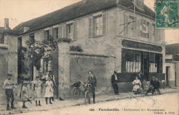 ( CPA 78 )  PORCHEVILLE  /  Restaurant Des Marronniers - - Porcheville