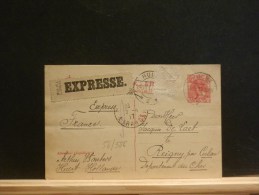 58/586  BRIEFKAART  HULST 1917  EXPRESSE NAAR FRANKRIJK  1 ZEGEL ONTBREEKT - Lettres & Documents