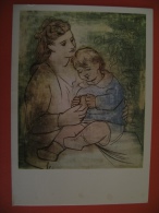 CPM ILLUSTRATEUR PICASSO - MERE ET ENFANT 1922 - ECRITE EN 1977 - Picasso