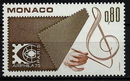 Monaco YT 1012  " Expo Philatélique Arphila à Paris " 1975 Neuf** - Unused Stamps