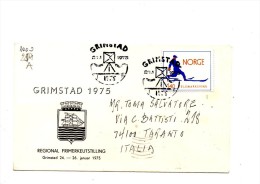 Fb249A - NORVEGIA 1975 , Lettera  Per L' Italia - Cartas & Documentos