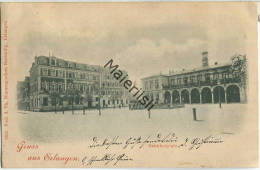 Erlangen - Bahnhofsplatz - Verlag Th. Blaesing Erlangen - Gel. 1907 - Erlangen