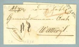 Heimat ZH Staefa (Stäfa) 1854-10-15 BOM Nach Wattwyl - Storia Postale