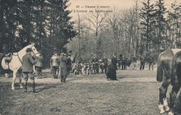 Delcampe - ( CPA 78 )  RAMBOUILLET  /  Forêt De Rambouillet - Chasse à Courre - L'Arrivée Au Rendez-vous - - Rambouillet