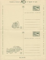 1957 - ISRAEL - Airmail Postcards/Aérogrammes (MNH/**) - Airmail