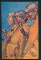 ASIE - TIBET - Yellow Lamas With Prayer Wheels - OILETTE - RAPHAEL TUCK & SONS - Tíbet