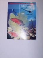 CUBA     2002   LOT# 62  S/S FISH - Ongebruikt