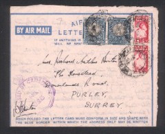 Lettre D ' Afrique Du Sud Pour Purley - Surrey - England - Covers & Documents