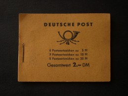 DEUTSCHLAND GERMANY GERMANIA ALLEMAGNE  DDR Booklet, Carnet, De 18 Timbres Avec Intercalares Publicitaires +8 PHOTO - Markenheftchen