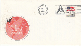 SPACE -  USA -  1985 - 51 -G DISCOVERY COVER  WITH KENNEDY SPACE CENTRE POSTMARK - Estados Unidos