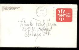 1981 Envelope Scott U581 Cancelled CHICAGO - 1981-00