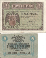 1918/1938 - ITALIEN , 2 Banknoten, Gute Zustand, 2 Scan - Andere & Zonder Classificatie