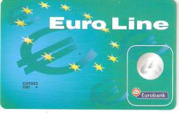 Greece-EUROBANK EuroLine,sample - Tarjetas De Crédito (caducidad Min 10 Años)