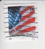 Verenigde Staten(United States) Rolzegel Met Plaatnummer Michel-nr 3508 I BC Plaatnummer 1111 - Ruedecillas (Números De Placas)