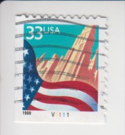 Verenigde Staten(United States) Rolzegel Met Plaatnummer Michel-nr 3091 BEul Plaatnummer V1111 - Ruedecillas (Números De Placas)