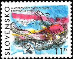 Slovakia - 2003 - World Swimming Championship In Barcelona - Mint Stamp - Nuovi