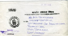 India-Cover Posted By Air Mail Free Of Charge From The Indian Posts & Telegraphs To AEG-Telefunken Backnang/West Germany - Airmail