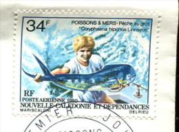 Nouvelle Calédonie 1980 - Poste Aérienne YT 202 (o) Sur Fragment - Oblitérés
