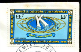 Nouvelle Calédonie 1980 - Poste Aérienne YT 206 (o) Sur Fragment - Used Stamps
