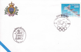 22-San Marino-Sport-Comitato Internazionale Olimpico-F.D.C. Con Annullo Speciale - Cartas & Documentos