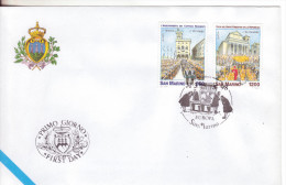 23-San Marino-Europa 1998-F.D.C. Con Annullo Speciale-Festa Religiosa. - Cartas & Documentos