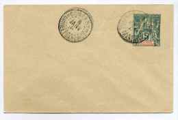 Entier Postal Au Type SAGE Surcharge GUINEE FRANCAISE /Enveloppe 5c Vert - Brieven En Documenten