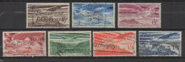 P816.-. IRELAND / IRLANDA. 1948. SC #: C1-C7 . USED - ANGEL OVER ROCK OF CASTLE . CAT VAL :US$ 20.00 - Aéreo