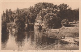 VERNON (Eure) - Les Bords De La Seine, Le Vieux Moulin, Un Coin De La Plage - Vernon