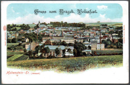 1473 - Ohne Porto - Alte Litho Ansichtskarte - Hohenstein Ernstthal - N. Gel Autochrom - Hohenstein-Ernstthal