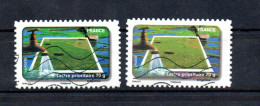 ADHESIF TIMBRE IRRIGATION N°409 OBLITERE DU CARNET EAU  2010 TEINTE DIFFERENTE - Usati