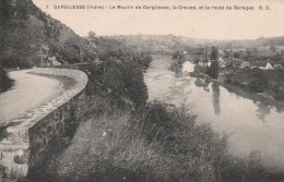 GARGILESSE (Indre) - Le Moulin De Gargilesse, La Creuse, Et La Route De Barèges - Autres & Non Classés