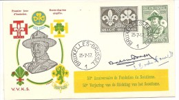 SCOUTISME . 50EM ANNIVERSAIRE + SIGNATURE - 1951-1960