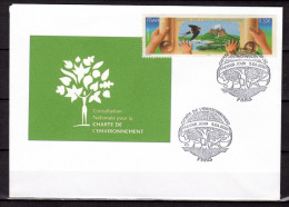 UNIQUE : FRANCE 2005 Enveloppe 1er Jour " CHARTE DE L'ENVIRONNEMENT ". N° YT 3801. FDC - Protección Del Medio Ambiente Y Del Clima