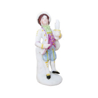 Miniature Ancienne Allemande Sujet Figurine Personnage Homme Biscuit 5 Cm Statuette - Personaggi