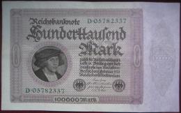 100000 Mark 1923 (WPM 83a) Hunderttausend 1.2.1923 - 100.000 Mark
