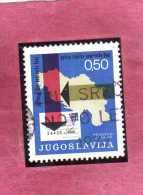 JUGOSLAVIA YUGOSLAVIA 1972 LETTER WITH POSTAL CODE CODICE POSTALE USATO USED OBLITERE' - Used Stamps