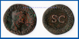 GERMANICUS  TYPE AS  COPPER  DATE 42  MINTED ROME   FINE CONDITION PLEASE SEE SCAN - Les Julio-Claudiens (-27 à 69)