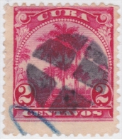 1905-85 CUBA REPUBLICA. 1905. Ed.177. 2c PALMITAS. FANCY CANCEL. - Usati