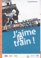 TINTIN : Dépliant "J'aime Le Train " - 2007 - Dossiers De Presse
