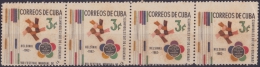 1962-38 CUBA. 1962. Ed.963 FESTIVAL JUVENTUD HELSINKI FINLAND SOUMI. PERFORATION ERROR. MANCHAS. - Nuovi