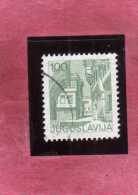 JUGOSLAVIA YUGOSLAVIA 1976 TOURISM TOWN OHRID MACEDONIA TURISMO  1d 1,00 Din. USATO USED OBLITERE´ - Used Stamps