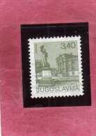 JUGOSLAVIA YUGOSLAVIA 1977 TOURISM TOWN VRANJE SERBIA TURISMO  3,40d 3,40 Din. USATO USED OBLITERE´ - Used Stamps