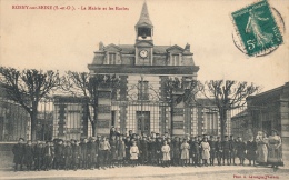 ( CPA 78 )  ROSNY-SUR-SEINE  /  La Mairie Et Les Écoles  - - Rosny Sur Seine