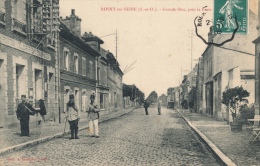 ( CPA 78 )  ROSNY-SUR-SEINE  /  Grande-Rue, Près La Poste - - Rosny Sur Seine