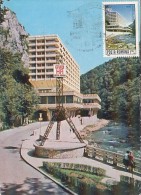 TOURISM, BAILE HERCULANE- ROMAN HOTEL, CM, MAXICARD, CARTES MAXIMUM, 1983, ROMANIA - Hôtellerie - Horeca