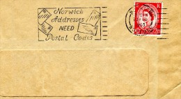 Great Britain- Thematic Philately- Cover With Propaganda Postmark, Posted From Norwich/ Norfolk [23.2.1965] - Marcophilie