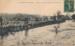 ( CPA 78 )  Équipage De BONNELLES  /  Bat L´eau Dans La Rivière De ST-ARNOULT  - - St. Arnoult En Yvelines