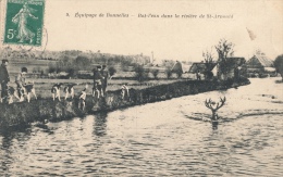 ( CPA 78 )  Équipage De BONNELLES  /  Bat L´eau Dans La Rivière De ST-ARNOULT  - - St. Arnoult En Yvelines